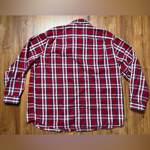 LL Bean Flannel Button‎ Up - Picture 3 of 4